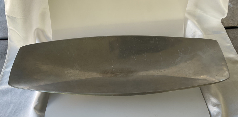 Vintage 1984 Nambe W102 Marupa Grande Server Bowl MCM Modernist 21.5"
